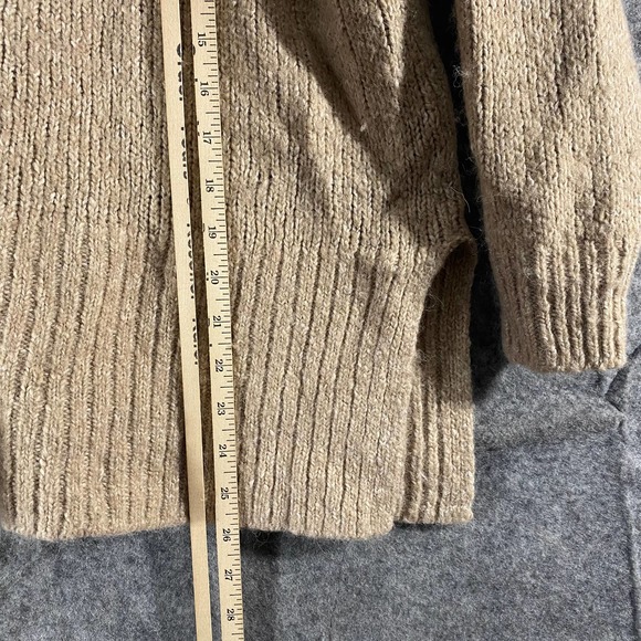 Madewell Sweater Small Beige Baxter Crew Neck Long Sleeve Alpaca Blend - Picture 8 of 10